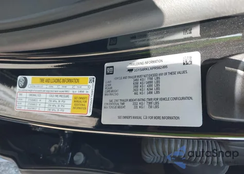 2023 Cadillac Escalade Esv 4Wd Sport Platinum from USA, damaged, VIN 1GYS4RKLXPR562495